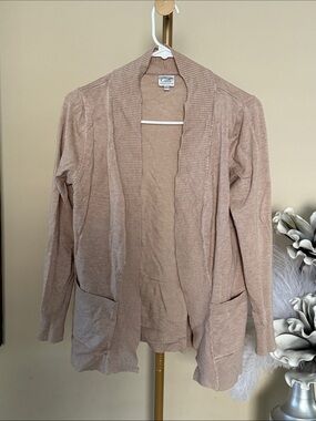 Cielo Open-Front Blush Pink Cardigan